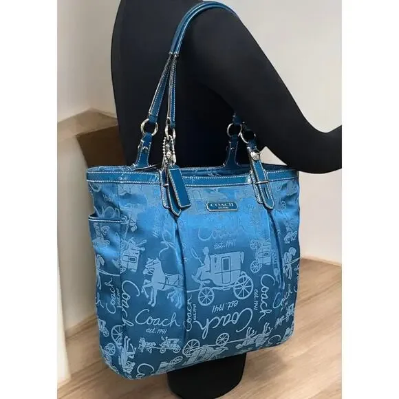 Y2K Coach F15157 Gallery Horse & Carriage Tote & Turnlock Checkbook Wallet - Picture 12 of 16